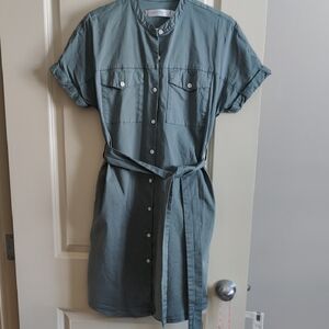 Contemporaine (Simon's exclusive) Green Shirt Dress